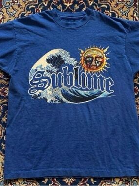 Gildan Royal Sublime Wave & Sun Graphic T-shirt